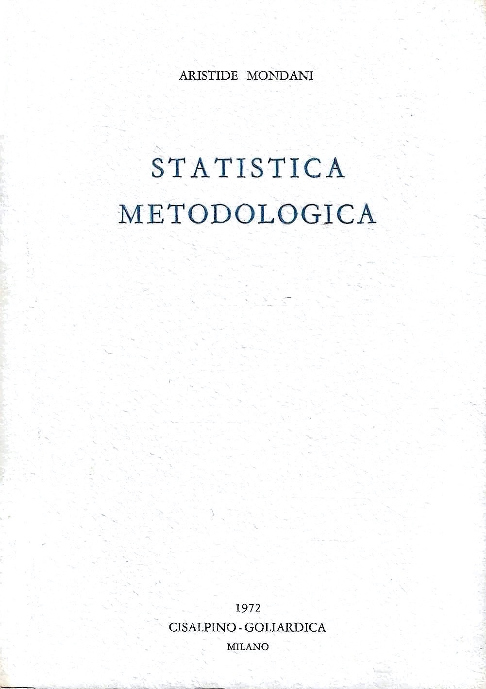 Statistica metodologica