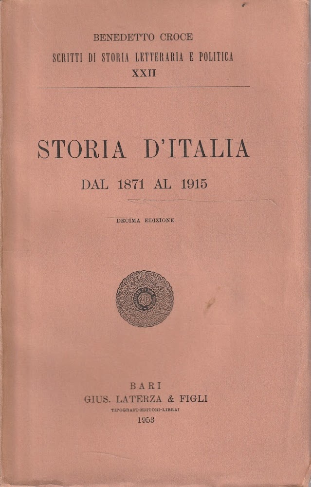 Storia d'Italia dal 1871 al 1915 di Benedetto Croce