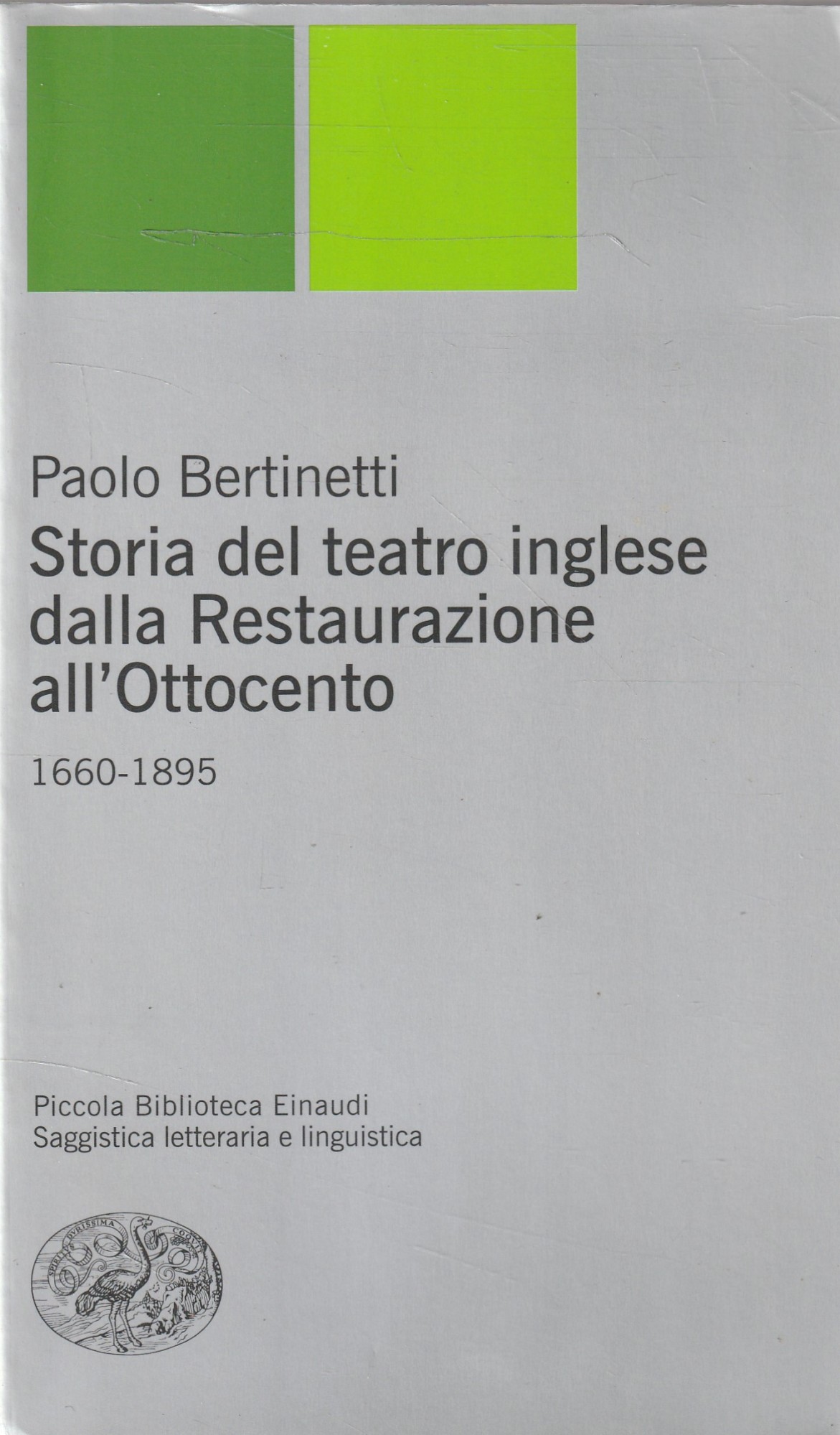 Storia del teatro inglese dalla Restaurazione all'Ottocento, 1660-1895