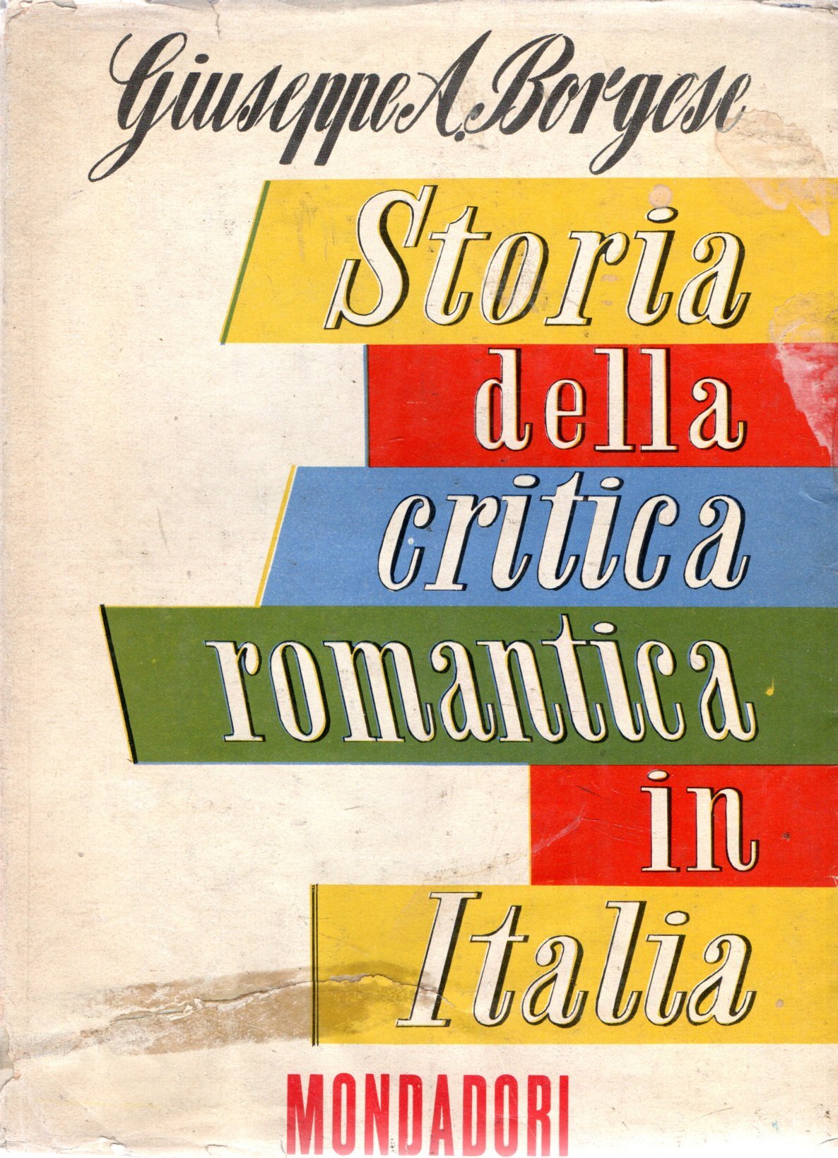 Storia della critica romantica in Italia