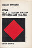 STORIA DELLA LETTERATURA ITALIANA CONTEMPORANEA