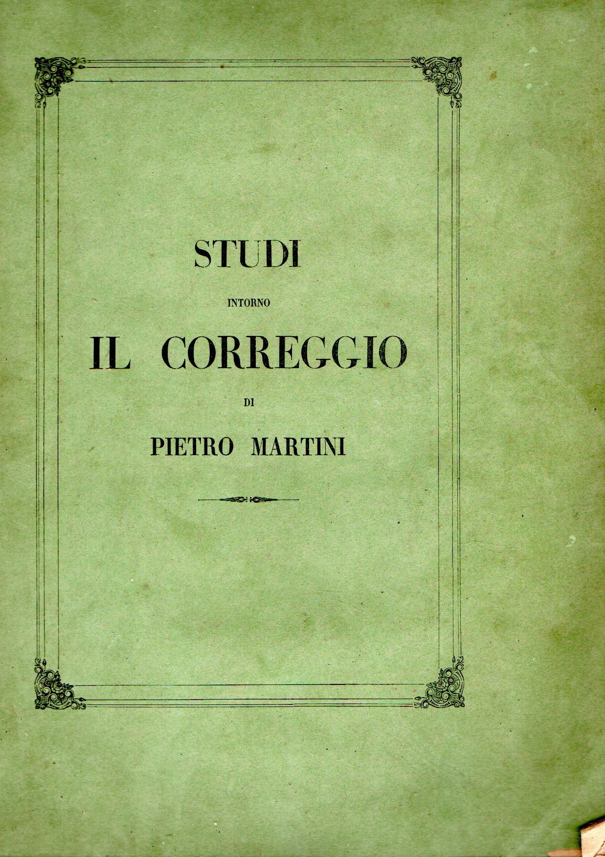 Studi intorno il Correggio