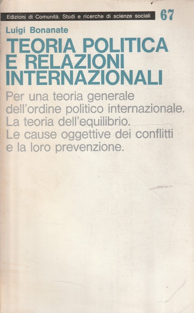 Teoria politica e relazioni internazionali di Luigi Bonanate