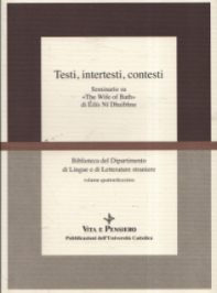 Testi, intertesti, contesti : Seminario su The wife of Bath …