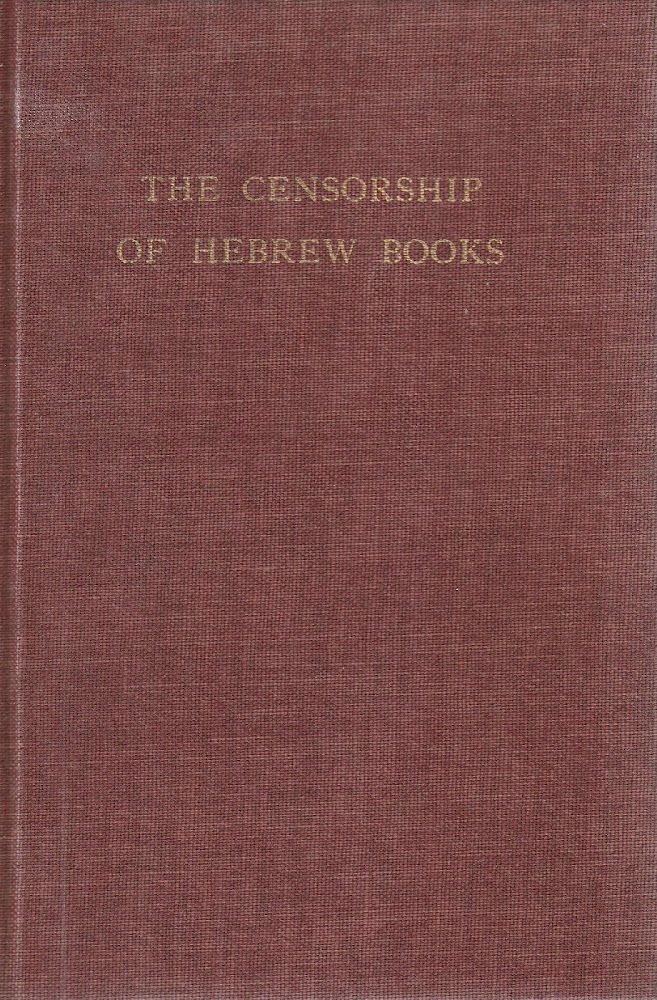 The censonship of hebrew books