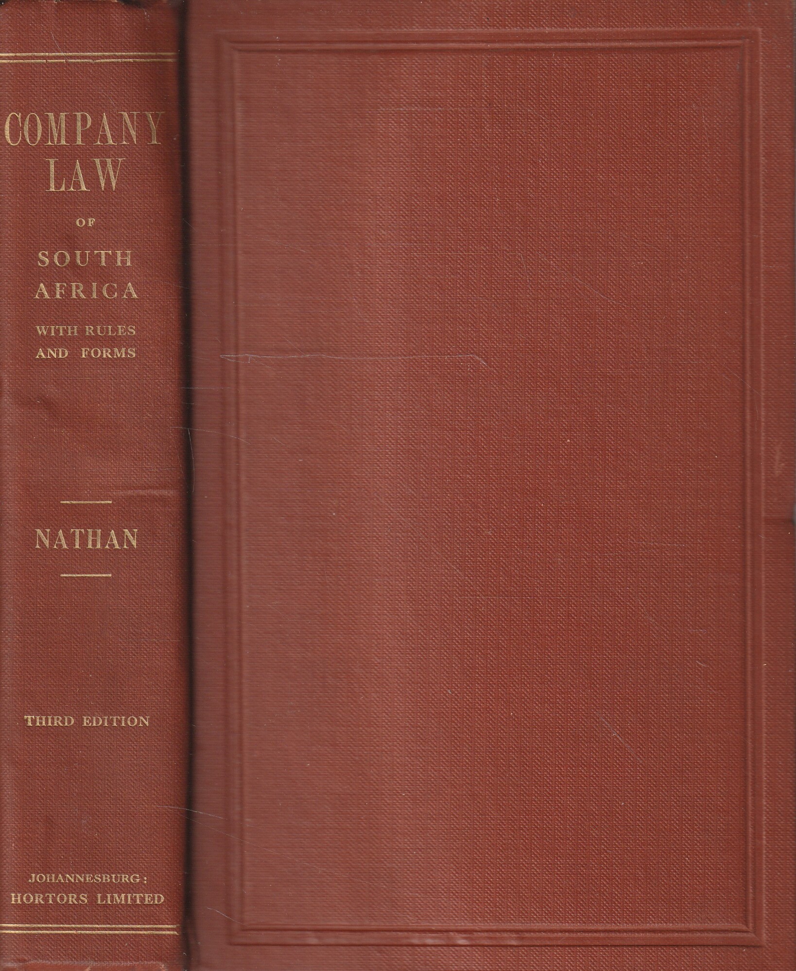 The Company Law of South Africa containing The Union Companies …