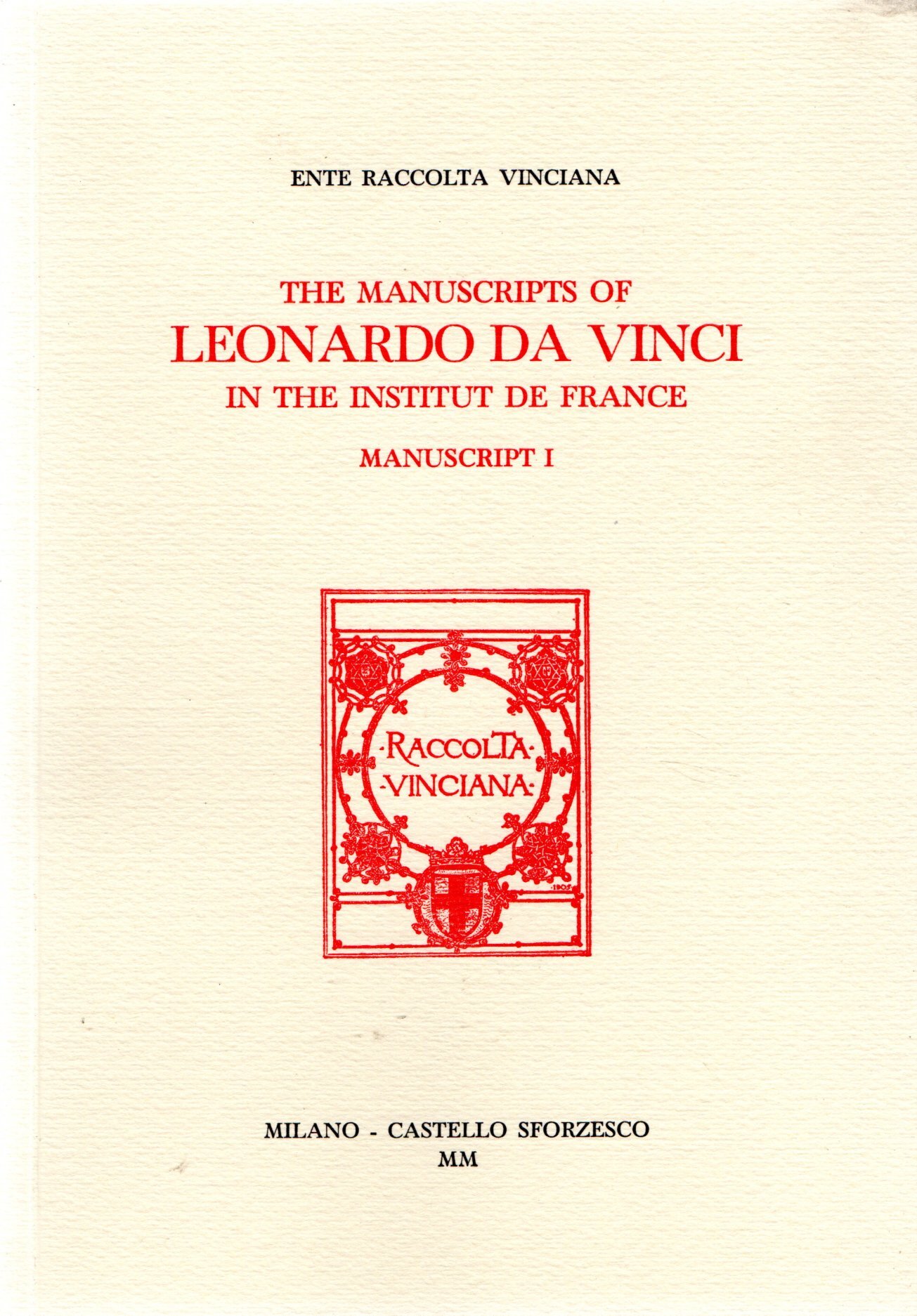 The Manuscripts of Leonardo da Vinci in the Institut de …