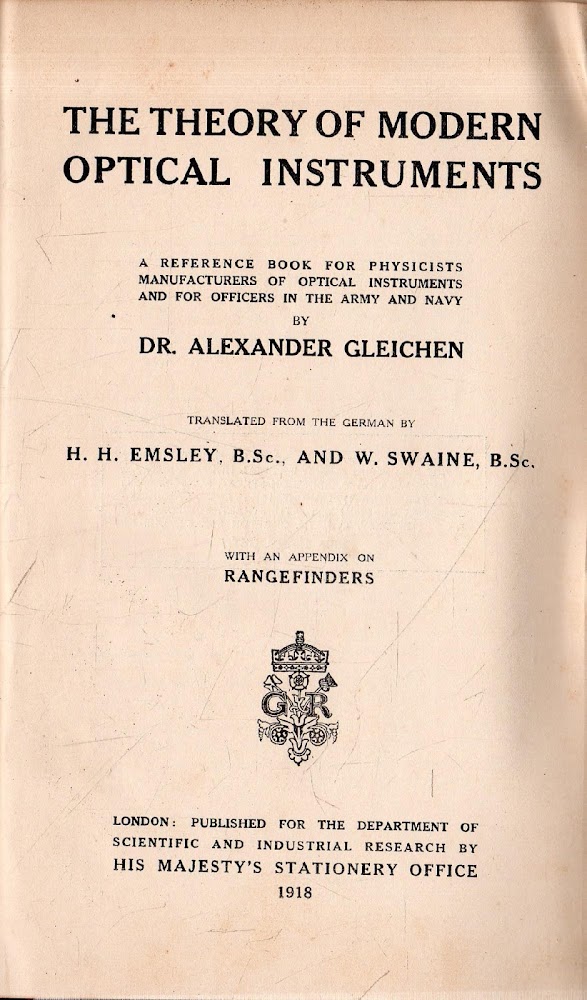 The Theory of Modern Optical Instruments