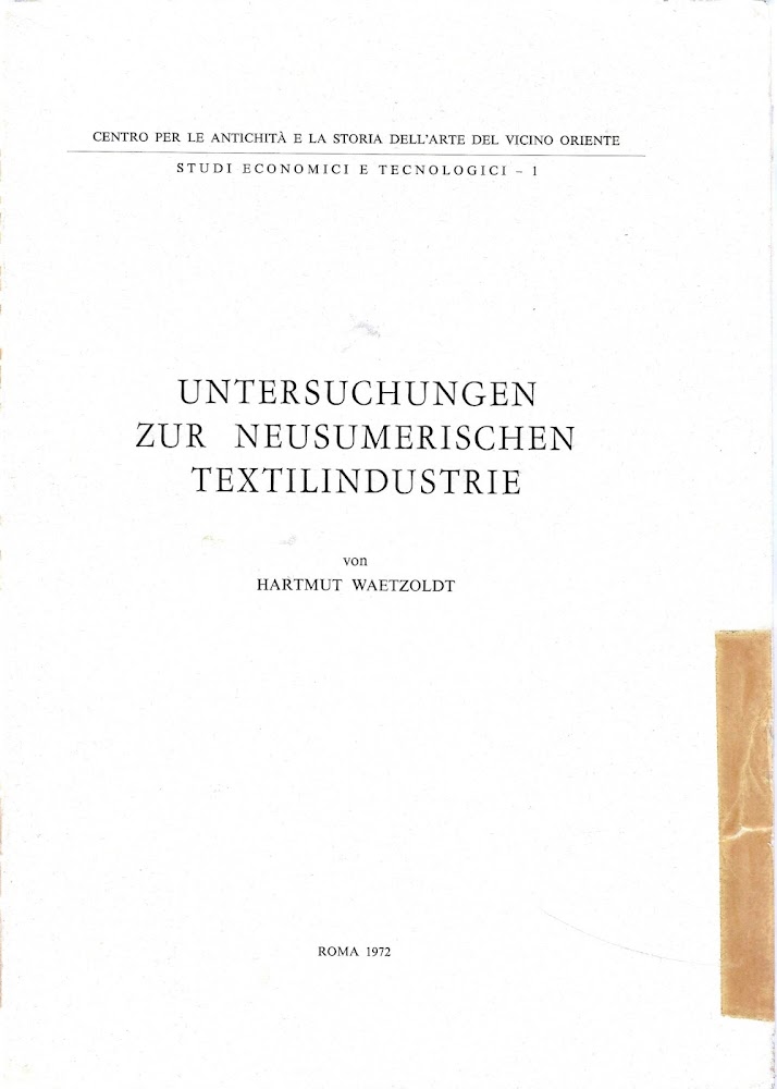 Untersuchungen zur Neusumerischen Textilindustrie