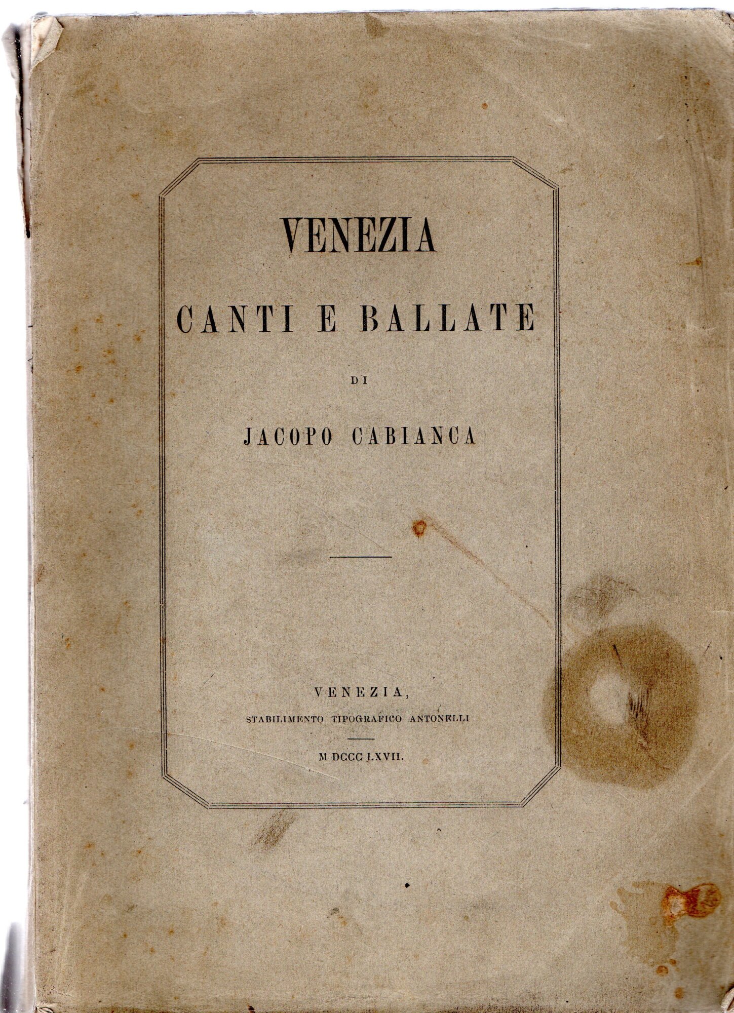 Venezia Canti E Ballate