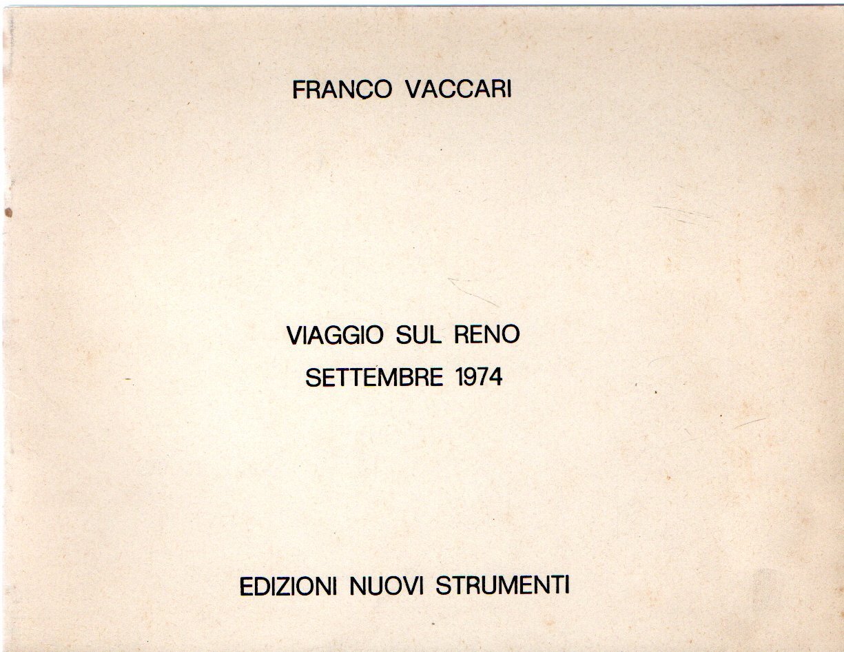 Viaggio Sul Reno . Settembre 1974