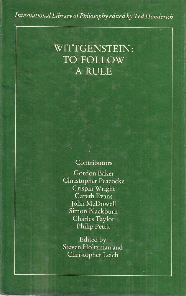 Wittgenstein: To Follow a Rule