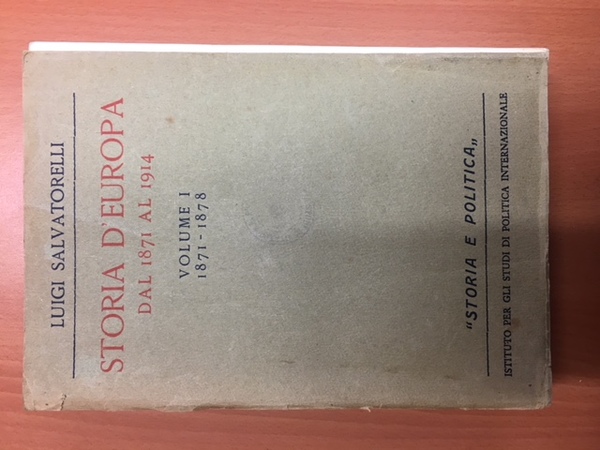 STORIA D'EUROPA DAL 1871 AL 1914