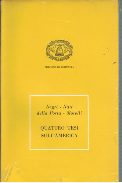 Quattro tesi sull'America
