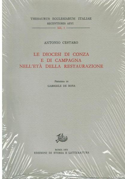 LE DIOCESI DI CONZA E DI CAMPAGNA NELL'ETA' DELLA RESTAURAZIONE