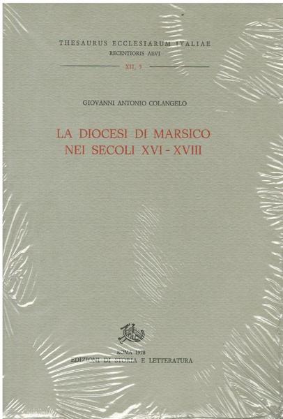 LA DIOCESI DI MARSICO NEI SECOLI XVI - XVIII