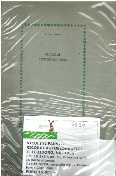 RICORDI AUTOBIOGRAFICI