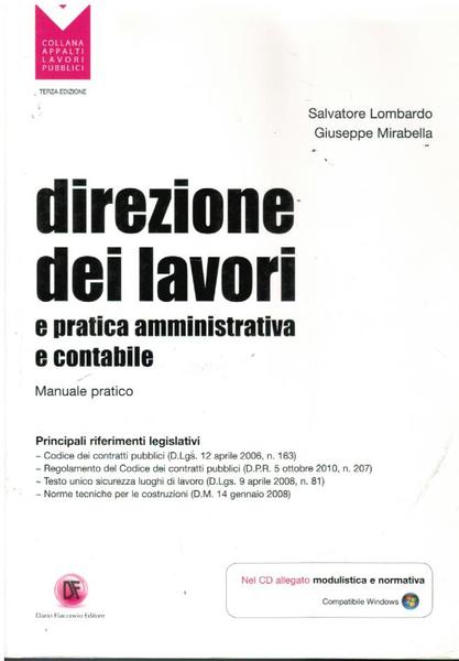 DIREZIONE DEI LAVORI E PRATICA AMMINISTRATIVA CONTABILE