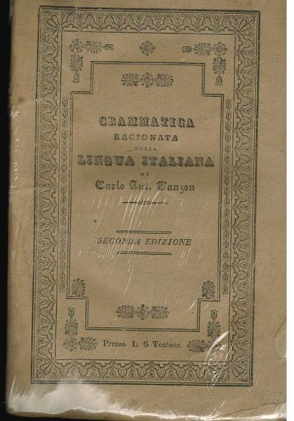Grammatica ragionata della Lingua Italiana,