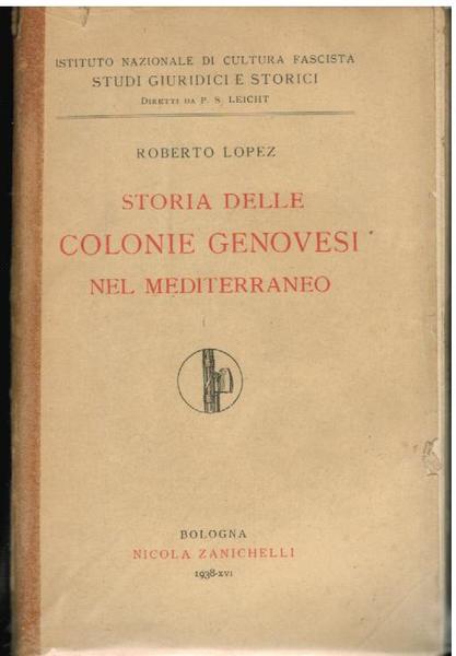 Storia delle Colonie Genovesi nel Mediterraneo,