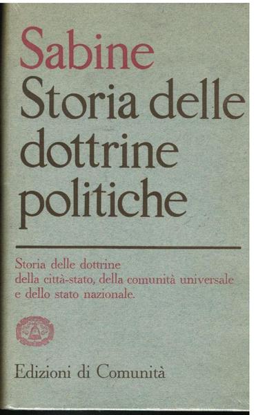Storia delle dottrine politiche