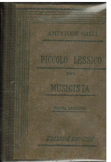 Piccolo lessico del musicista