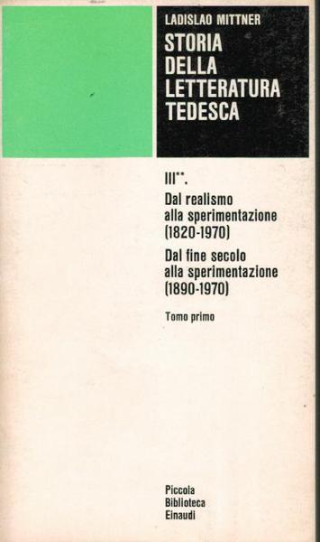 La Letteratura tedesca del novecento e altri saggi,