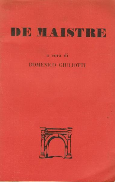 De Maistre,