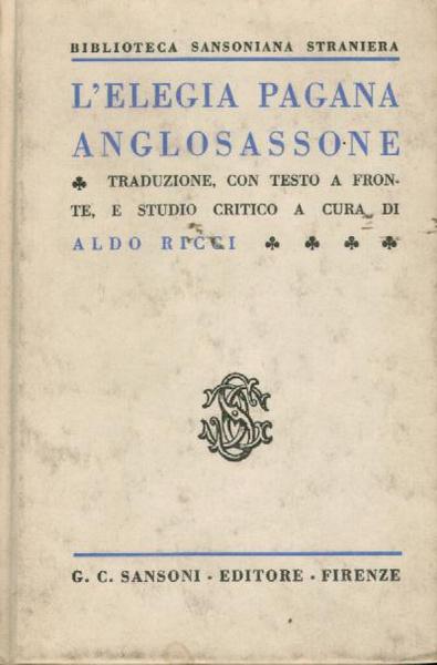 L' elegia pagana anglosassone,