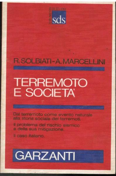 Terremoto e società. Dal terremoto come evento naturale alla storia …