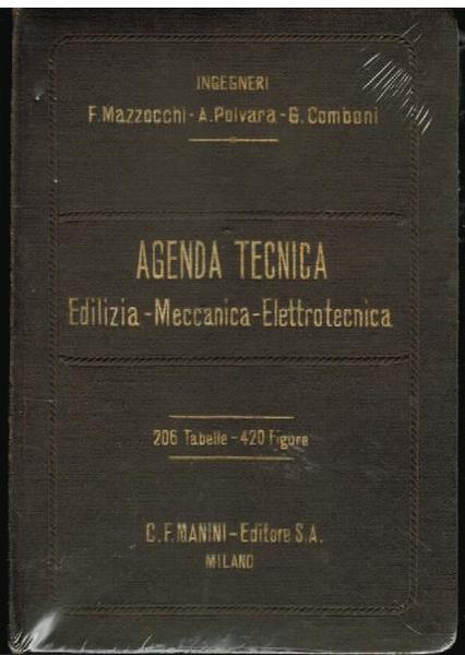 AGENDA TECNICA. EDILIZIA, MECCANICA, ELETTROTECNICA.