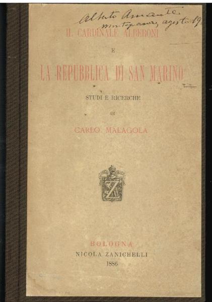 IL CARDINALE ALBERONI E LA REPUBBLICA DI SAN MARINO