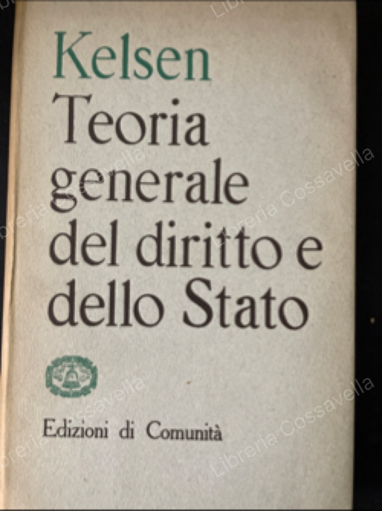 Teoria generale del diritto e dello Stato.