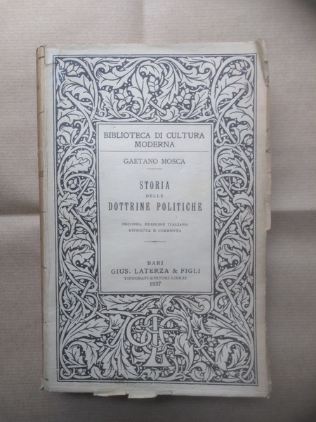 STORIA DELLE DOTTRINE POLITICHE.