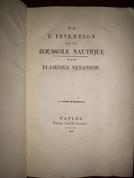 DE L'INVENTION DE LA BOUSSOLE NAUTIQUE.