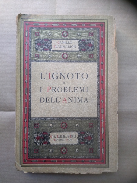 L'ignoto e i problemi dell'anima