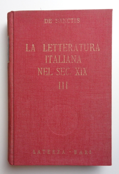 La letteratura italiana nel secolo XIX. Vol. 3  Giacomo …