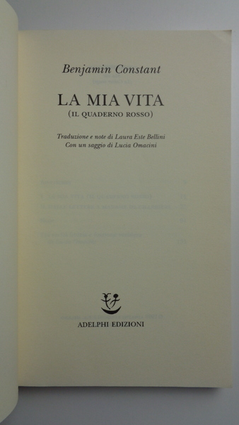 La mia vita (Il quaderno rosso)