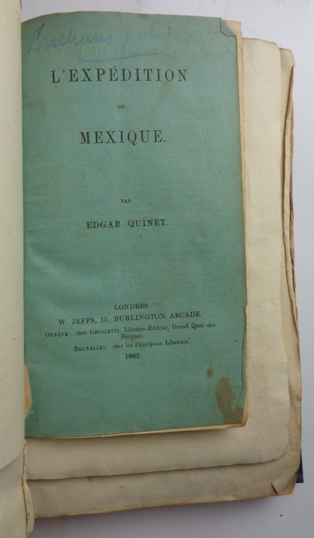 14 BROCHURES POLITIQUES 1860-1872, de la bibliothèque de Gustave Fagniez.