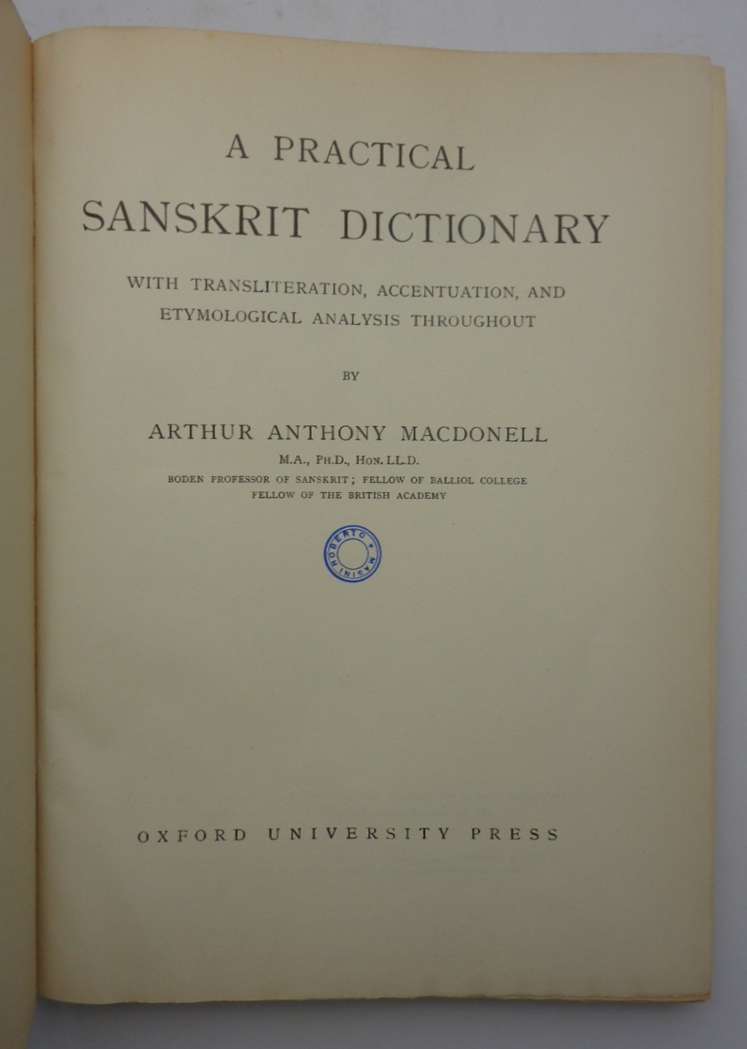 A Practical Sanskrit Dictionary