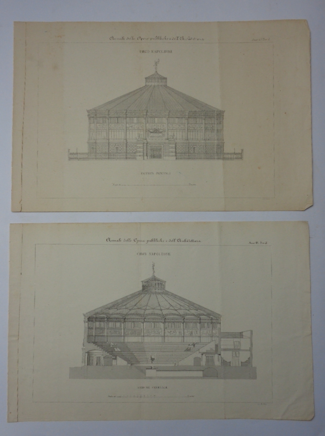 CIRCO NAPOLEONE (oggi Cirque d'Hiver). 6 tavole. (1855).