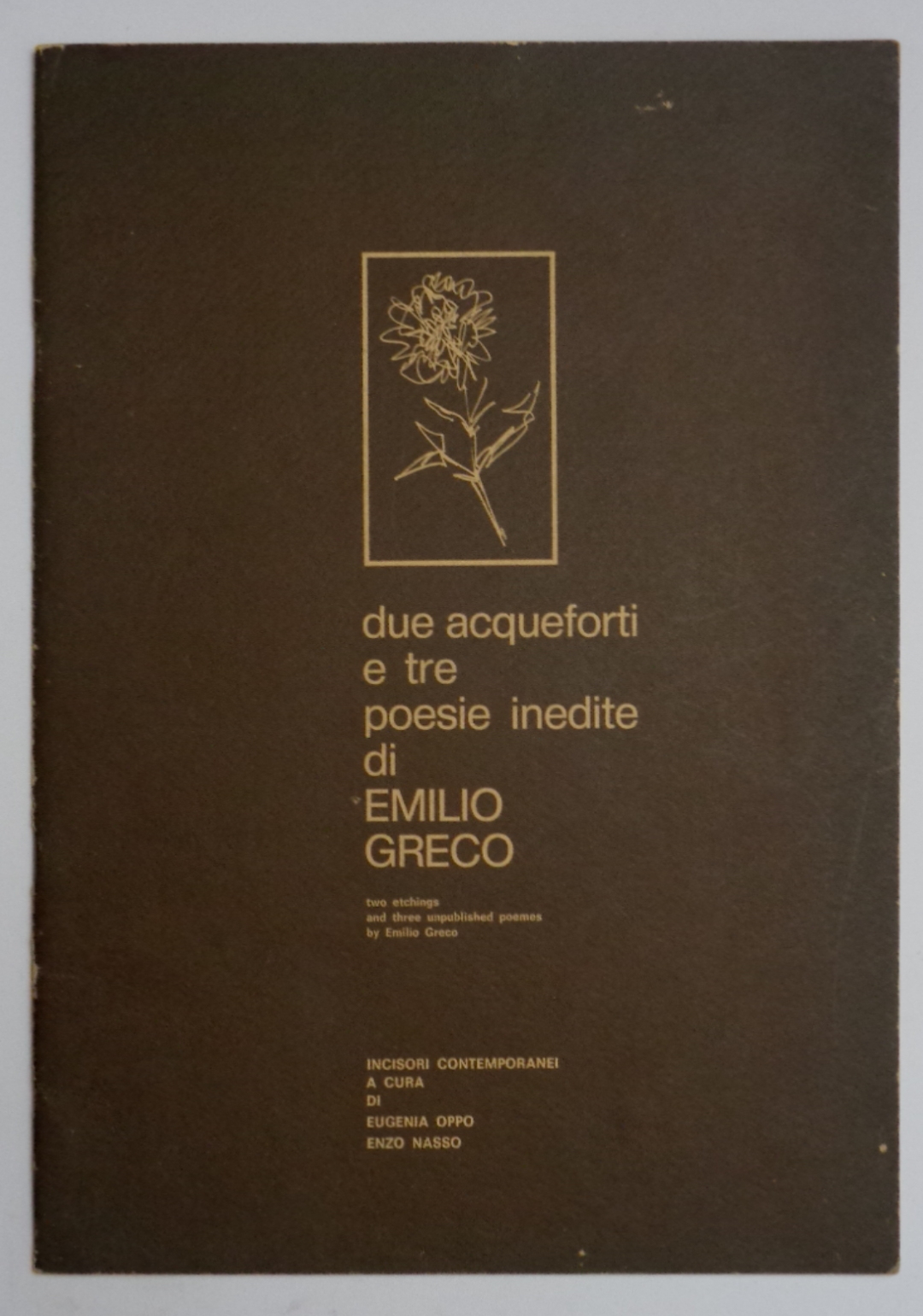 Due acqueforti e tre poesie inedite di Emilio Greco  …