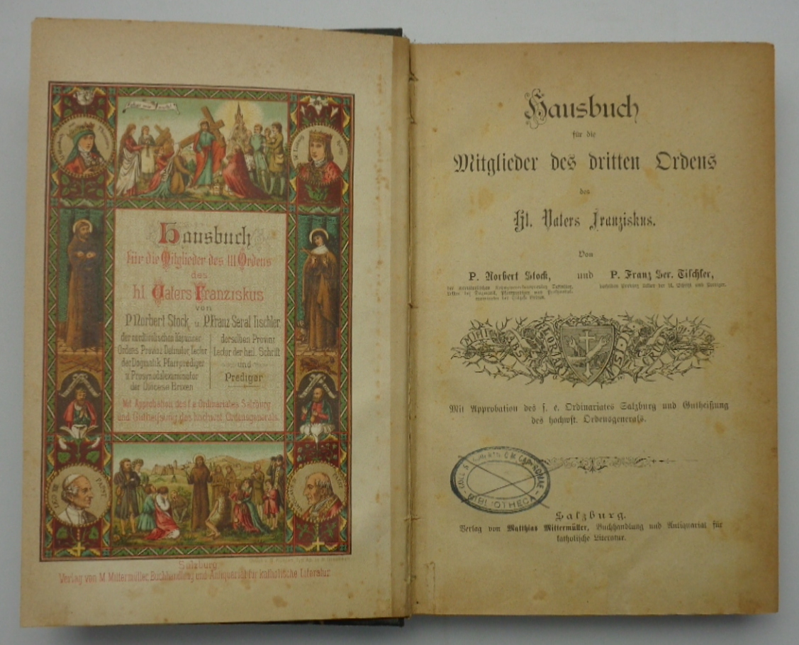 HAUSBUCH für die Mitglieder des dritten Ordens des hl. Vaters …