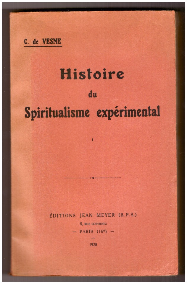 HISTOIRE DU SPIRITUALISME EXPÉRIMENTAL.
