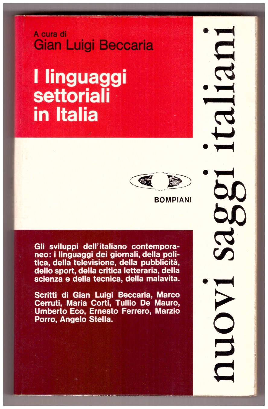 I linguaggi settoriali in Italia