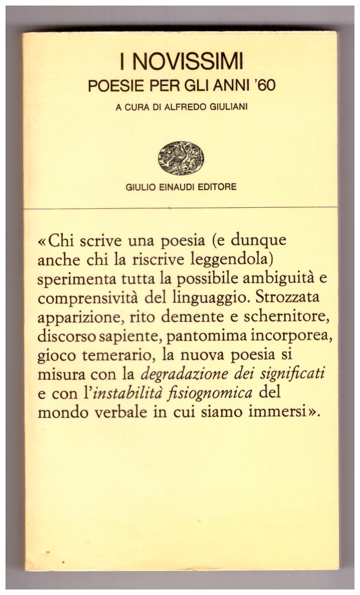 I novissimi. Poesie per gli anni ‘60