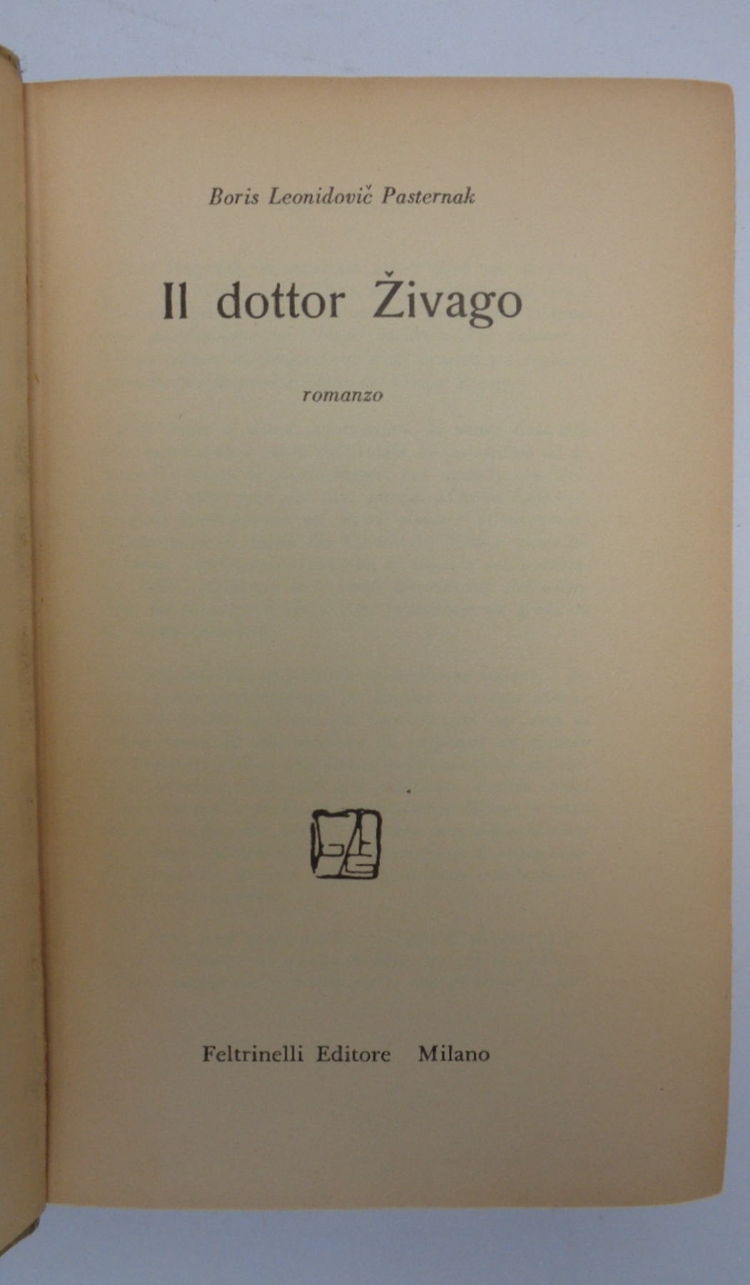 IL DOTTOR ZIVAGO. (Prima edizione assoluta, 15 novembre 1957).
