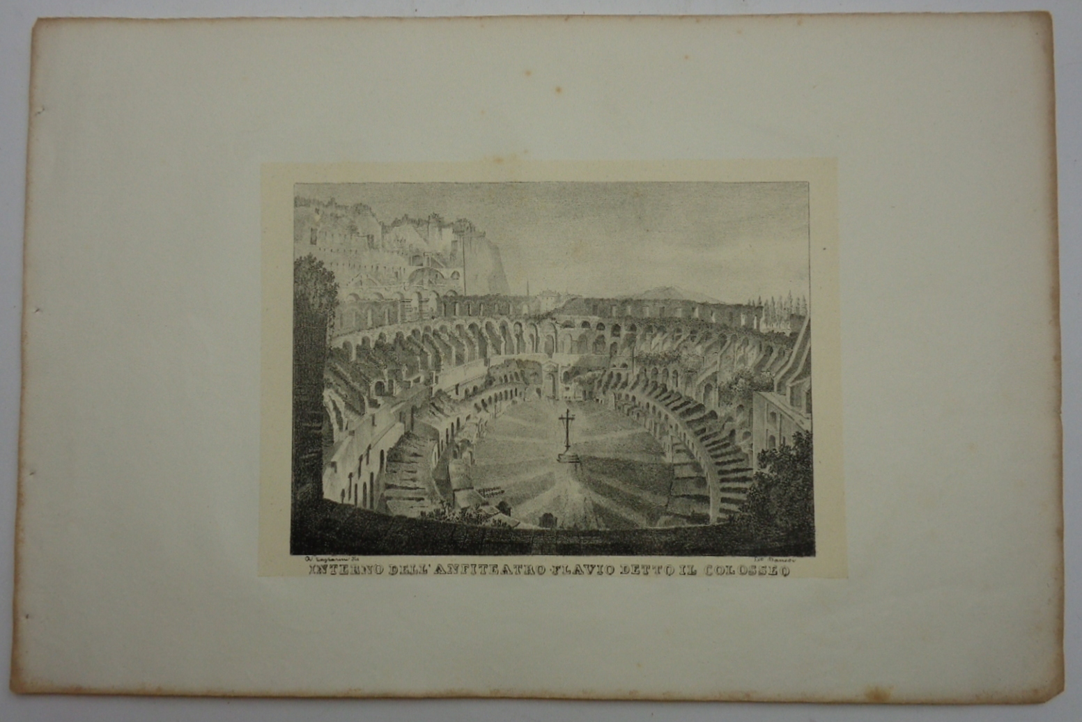 INTERNO DELL'ANFITEATRO FLAVIO DETTO IL COLOSSEO.