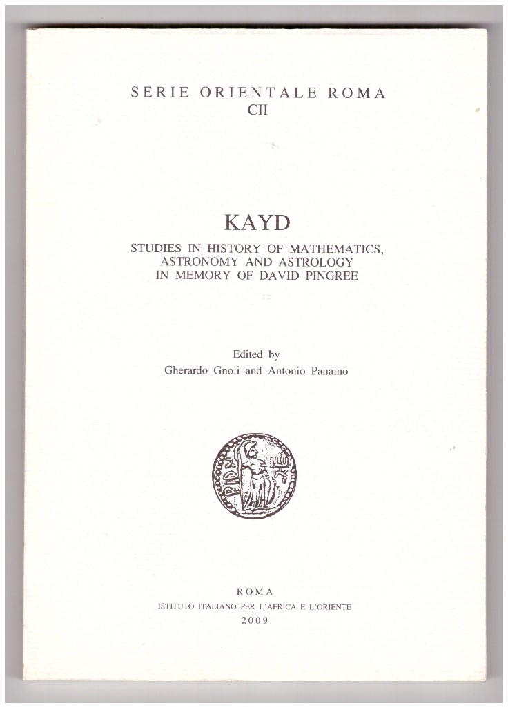 KAYD. Studies in History of Mathematics, Astronomy and Astrology in …