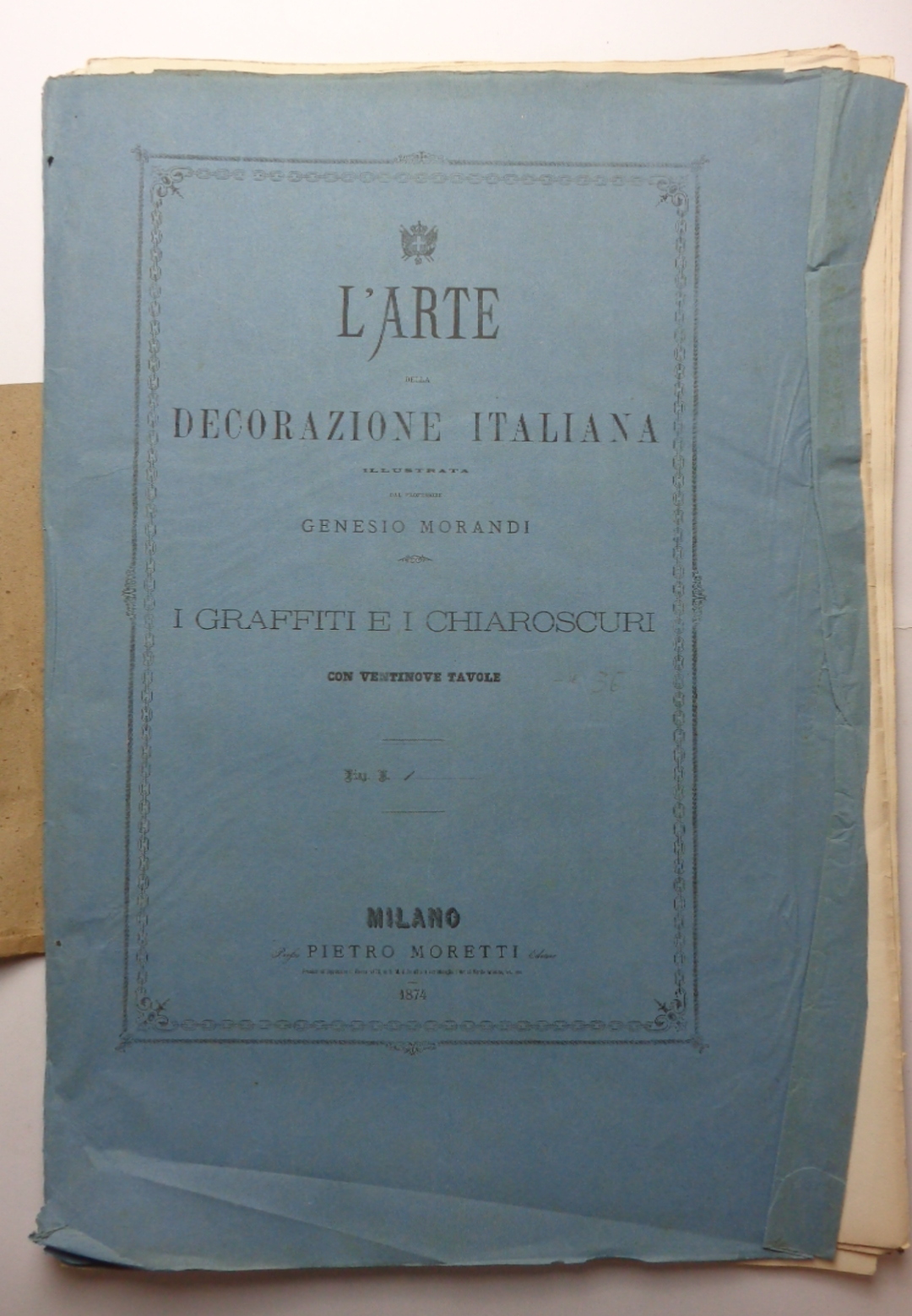 L'arte della decorazione italiana. I GRAFFITI E I CHIAROSCURI.